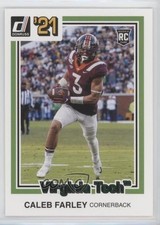 2021 Panini Chronicles Draft Picks Donruss Retro Green Caleb Farley #28 0a3