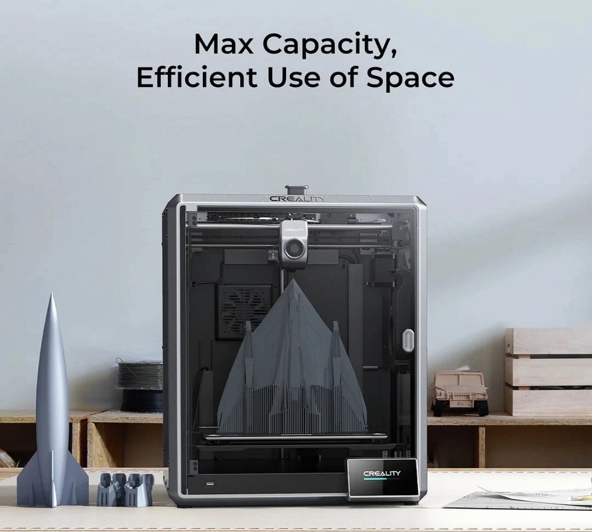 Creality K1 Max 3D Drucker - 600mm/s High-Speed Printing & Smart AI Auto Level - Bild 2