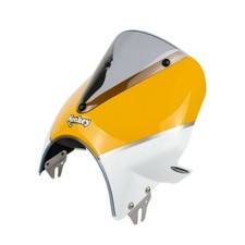Pyramide Pare-Brise Banane Jaune / Ross Blanc Honda Monkey 125 18 - 20