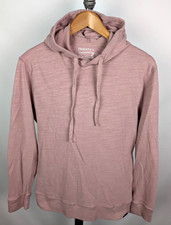 FAHERTY Sunwashed Slub Hoodie Pullover Sz M Organic Cotton Pink