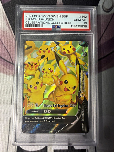Pikachu V-UNION graded PSA 10 for sale on eBay