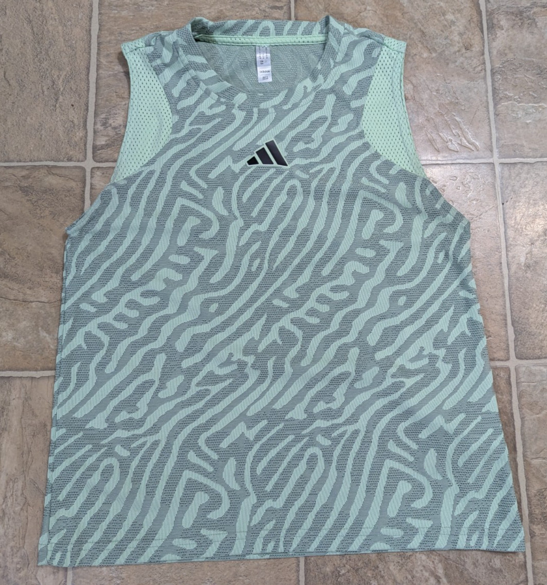 Adidas sz M Tennis Airchill Match Tank Pro Top bright green women 0383