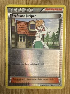 Pokemon TCG - Professor Juniper - 101/114 - Black and White Reverse Holo DMG