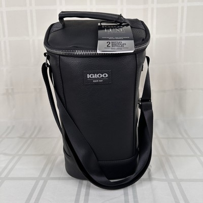 Igloo Luxe 2 Bottle Insulated Cooler Tote - Silver / Black
