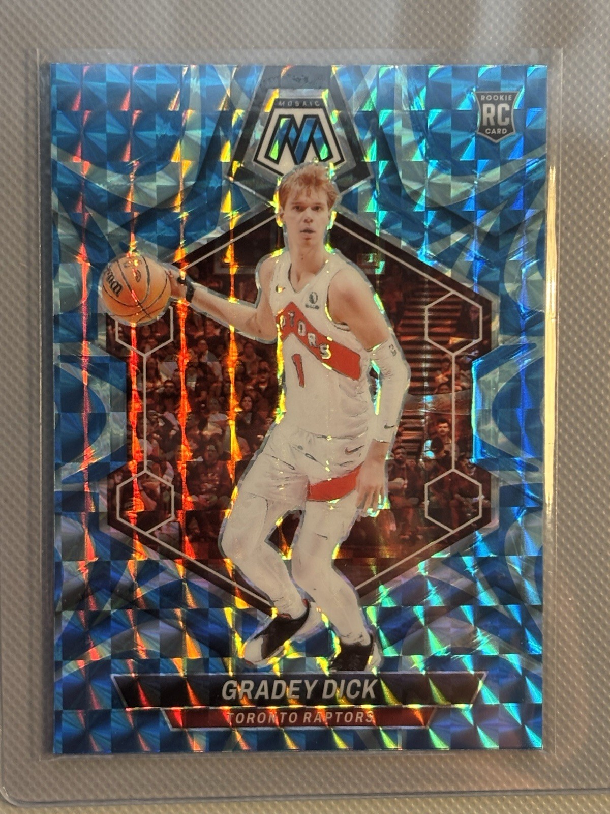 Gradey Dick 2023-24 Panini Mosaic - #239 (RC) Reactive Blue