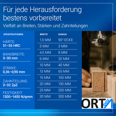 Lama Sega A Nastro Uddeholm Lunghezza Di 4920-5100 Larghezza MM 8 Fino - Foto 13