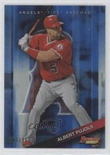 2015 Bowman's Best Blue Refractor 145/150 Albert Pujols #82 08jk