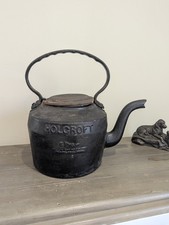 Vintage Cast Iron Holcroft AGA Kettle 8 Pts 1932 Bar Fire Garden Plan FREE POST