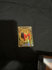 2025 McDonald  s Minecraft Adult Happy Meal Fry Helmet Unused Code Card.