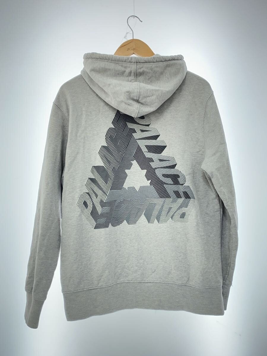 PALACE Hoodie M Cotton Grey P-3D HOOD Back Print thumbnail 2