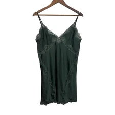 Victoria Secret Green Lace Slip Nightie Large