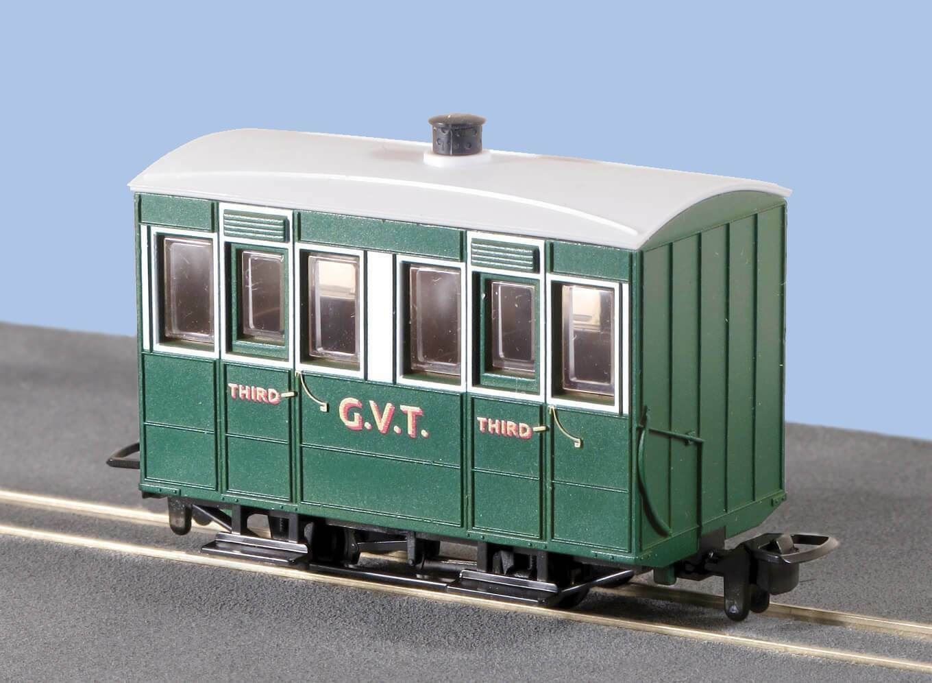 Glyn Valley Tramway 4 Wheel OO-9 Coach Enclosed Sides Peco GR-500