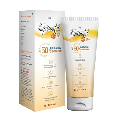 Episoft AC SPF 50+ Hydrating sunscreen,  UV-A/UV-B, Broad Spectrum 50 gm