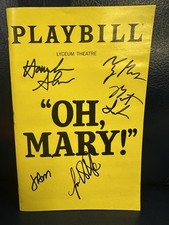 Oh Mary Jane Krakowski Signed Broadway Playbill