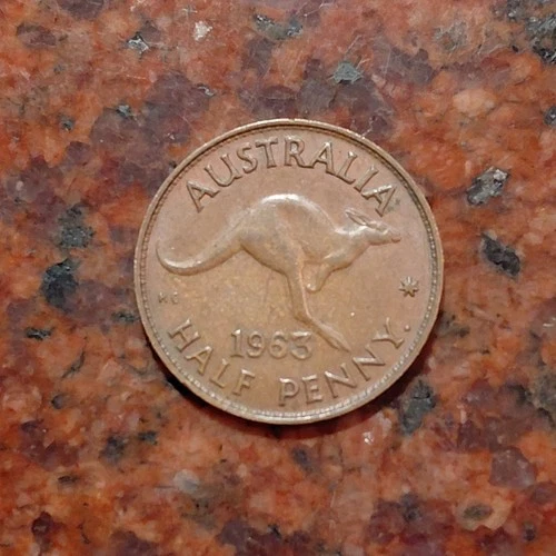 1963 Australia Half Penny — photo from the most recent tracked eBay sale