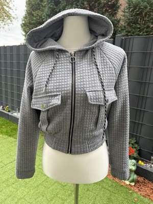 Tally Weijl Cropped Steppjacke Gefütterte Jacke Crop Übergangsjacke Kapuzenjacke
