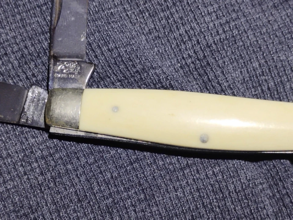 RARO 1ª GENERACIÓN 3 hojas Cuchillo BULLDOG Hecho a Mano Martillo Forjado Solingen Germ. Foto 4 de 4