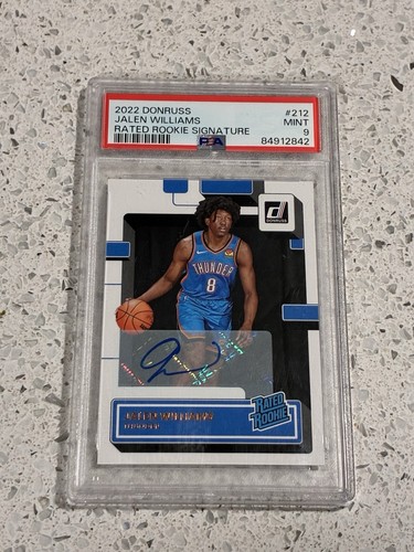 Jalen Williams [Signature] #212 2022 Panini Donruss card