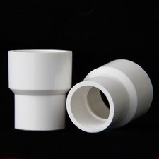 1x PVC Reducing Pipe Fitting Concentric Connector Socket Coupling 110 x 75mm
