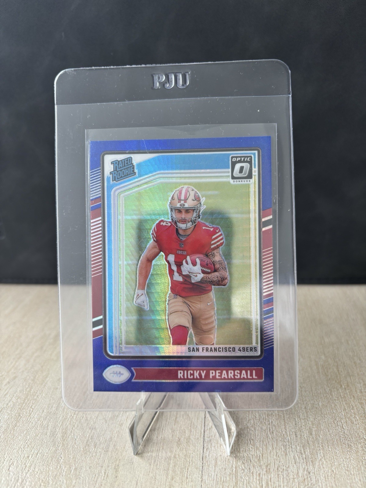 2024 Panini Donruss Optic - Rated Rookie Ricky Pearsall #284 Blue Hyper Prizm...