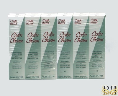 Wella Color Charm Permanent Gel Haircolor color Sand Blonde 9NG 6pc