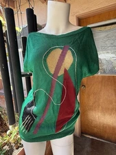 Vintage 70’s CHLOE emerald knit top😍😍