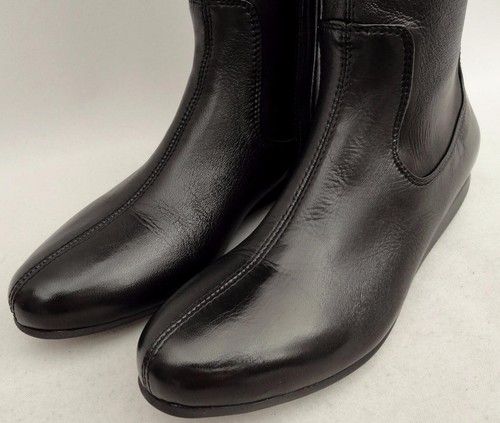 PRADA Black Heel Logo Leather over knee boots UK6 EU39 US9 New Auth - Picture 2 of 8