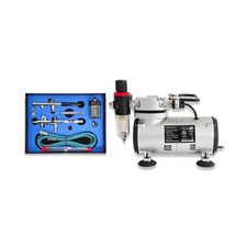 AIRBRUSH COMPRESSOR KIT WITH 280K ART CRAFTS PAINT SPRAYING MODEL MAKING RDG