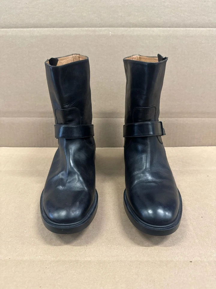 Botines Fratelli Rossetti Patentados Hebilla Cuero Negros Para Hombre Talla 42 EU Foto 2 de 4