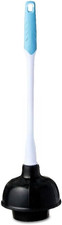 Toilet Plunger with 16-Inch Ergonomic Plastic Handle, 1 Piece