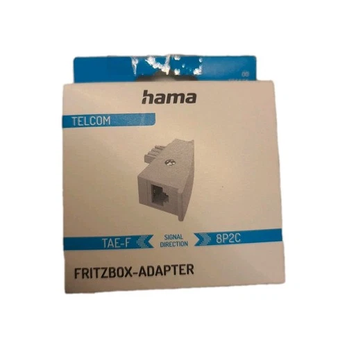 Hama Fritzbox TAE Adapter TAE F Stecker zu RJ45 Buchse 8P2C