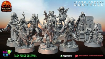 9 Mercenaries Task Force Dustfall star wars legion rpg shatterpoint warbear