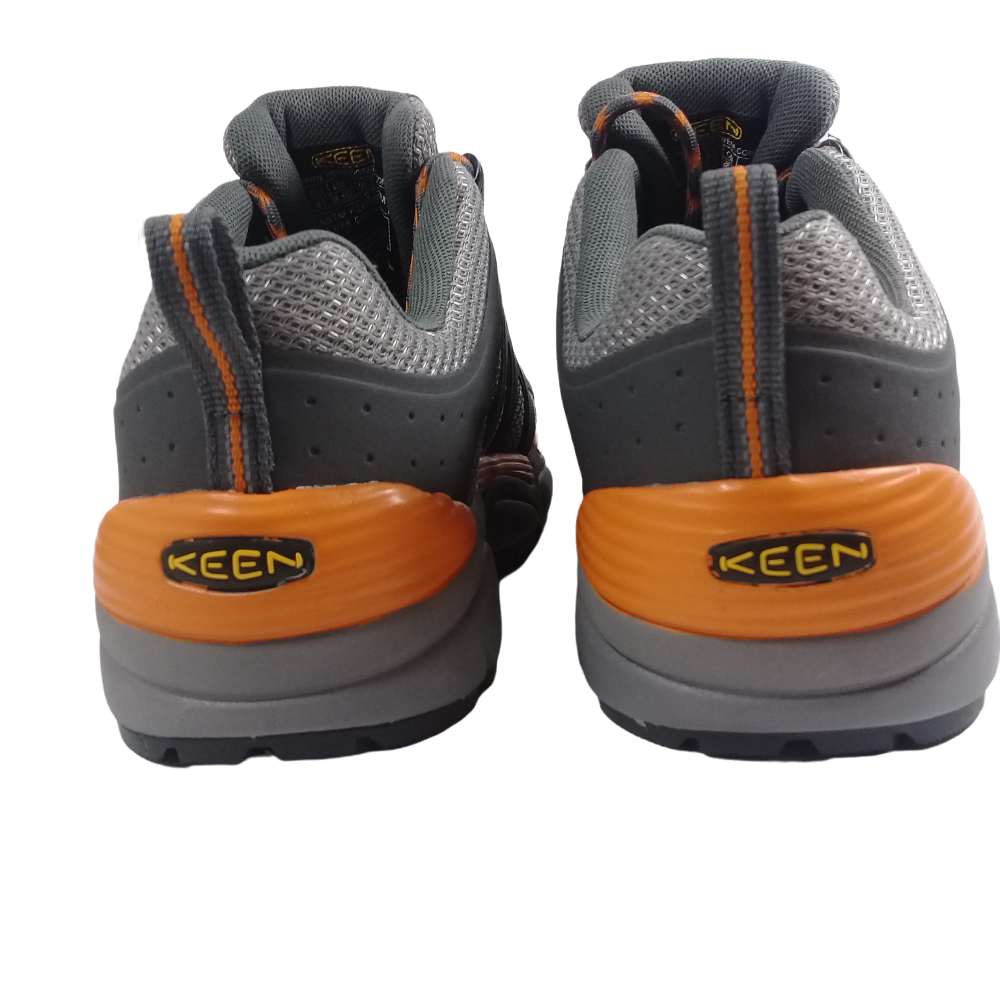 Sneakers da uomo Keen NUOVE resistenti all'acqua Utility San Antonio punta in alluminio grigie