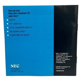 Valis III 3 (TurboGrafx-16 CD / Duo, 1992) Authentic Complete w/ Manual Tested