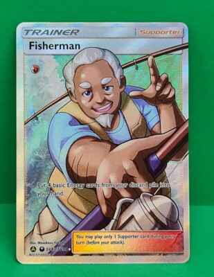 fisherman pokemon card full art PSA 9 Japanese Trainer (Graded Card) Choose 4 basic Energy cards from your discard pile (if there are fewer basic Energy cards than 4 Is there a more perfect