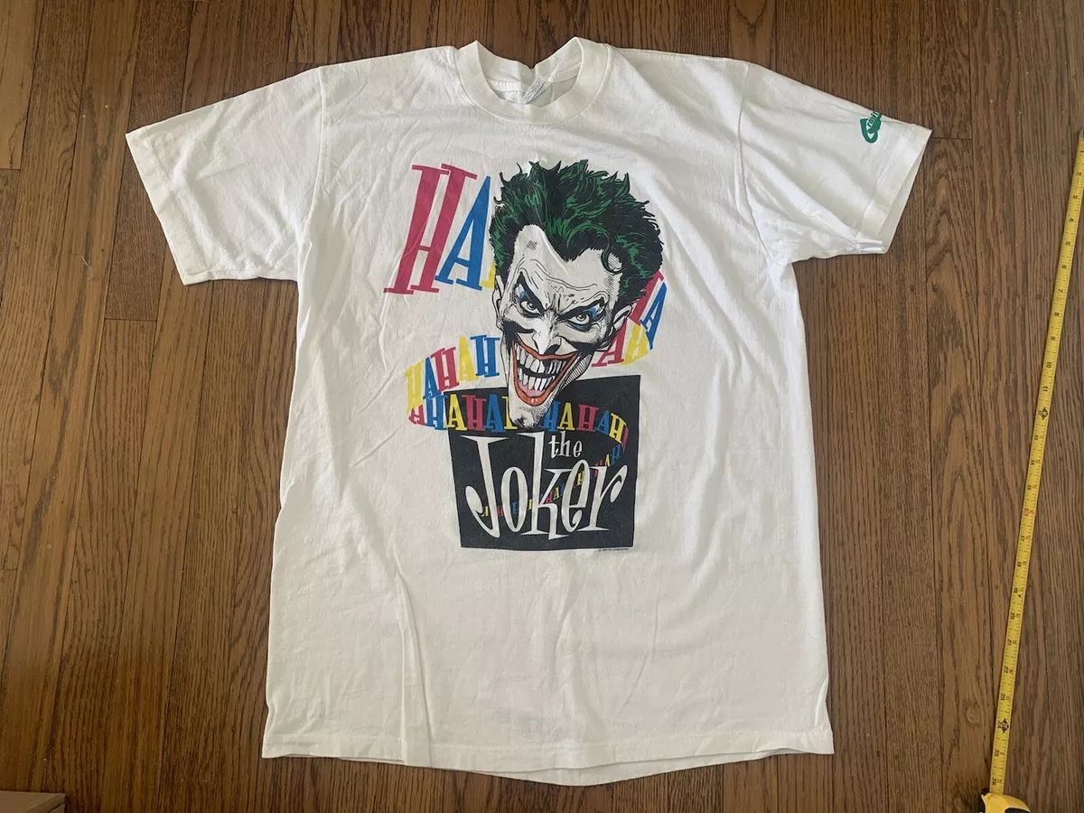 vtg The Joker 80s t shirt Batman Dark Knight movie promo disney dc comics marvel