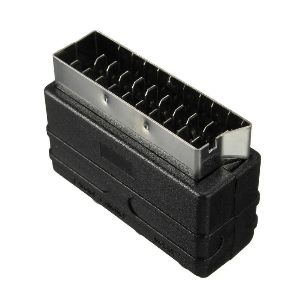 SCART Male Plug to 3 RCA Female A/V Audio Video Adaptor Converter - Image 4 of 4