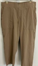 Athleta Brooklyn Midrise Utility Ankle Pants Mocha Brown Soft Stretch Size 16