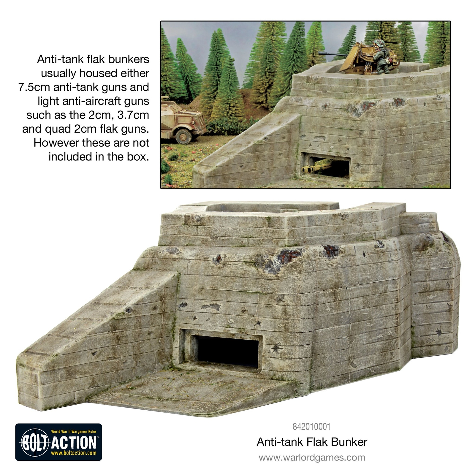 Thumbnail - Flak Bunker, Bolt Action Ww2, Warlord Games, Neu/ovp