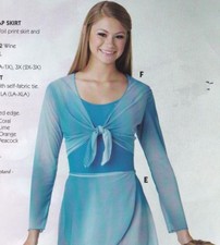 NWT Tie Dye Mesh DANCE Tiefront Ballet top Sheer 3 different colors child 94081