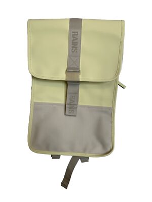 RAINS Buckle Trail Mini Backpack Waterproof Straw Adjustable MSRP $140 NWT