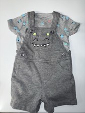 CARTER'S Outfit Set Size 6 mo. One T-Shirt and Overalls