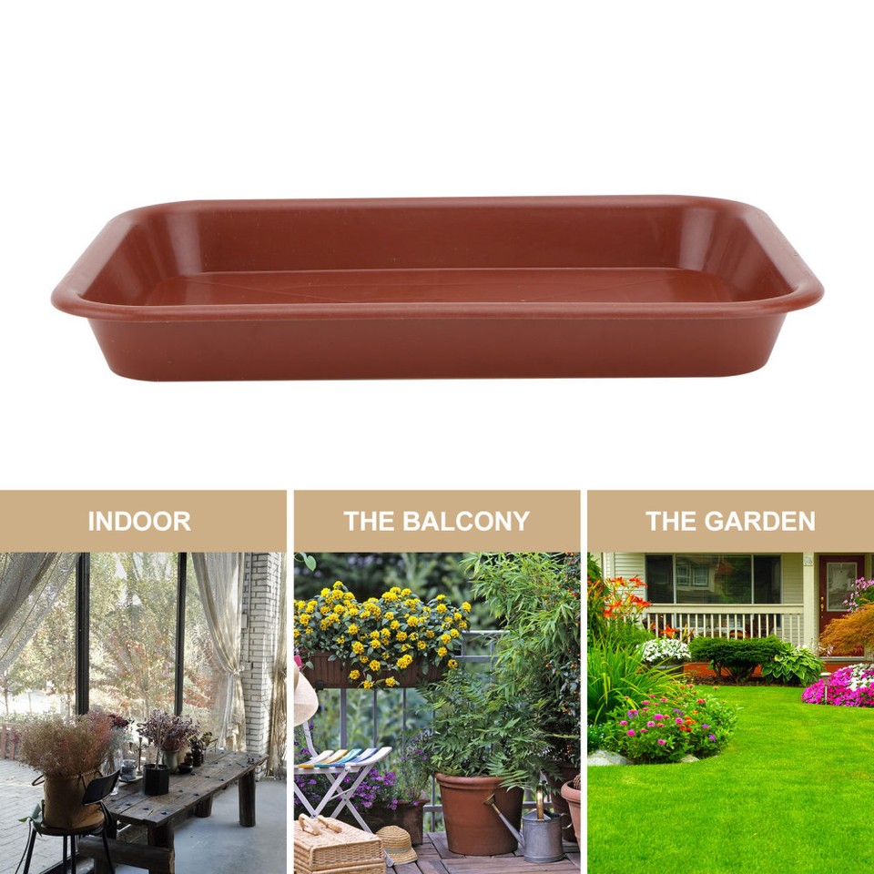 10 Pcs Potted Plants Flower Water Tray Planter Drip Rectangular eBay