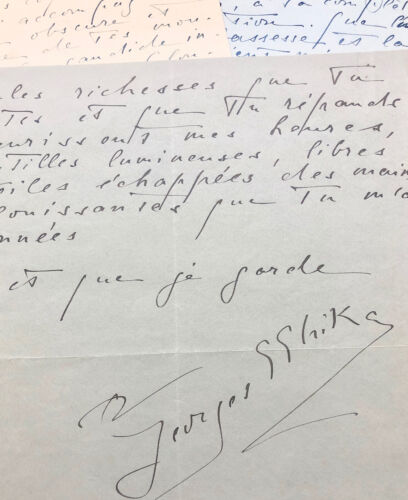 [Liane de POUGY] - Correspondance adressée par le prince GHIKA (1924 / 1925) - Bild 1 von 3