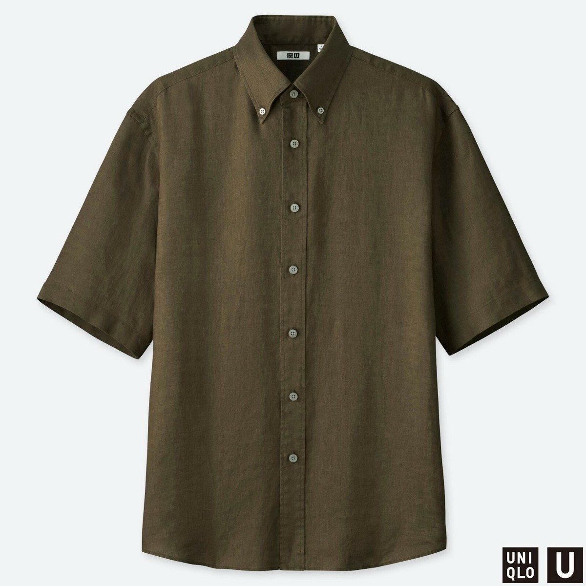 LEMAIRE 'U' x UNIQLO 'Premium Linen Wide-Fit' Half-Sleeve Shirt