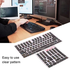 2 English Keyboard Stickers Wear Resistant Beautiful Matte Design
