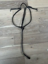 Cob Dark BROWN  Raised Leather English RUNNING Breast Plate