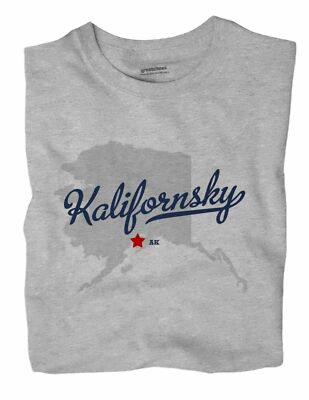 Kalifornsky Alaska AK T-Shirt MAP