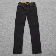 Levis 510 Jeans Boys 14 Regular Black Denim Slim Fit Skinny Youth Casual 25x27