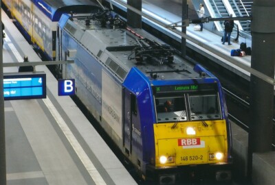 Foto RBB Bombardier Traxx 146 Hbf Berlin 2011 10x15cm V2164g